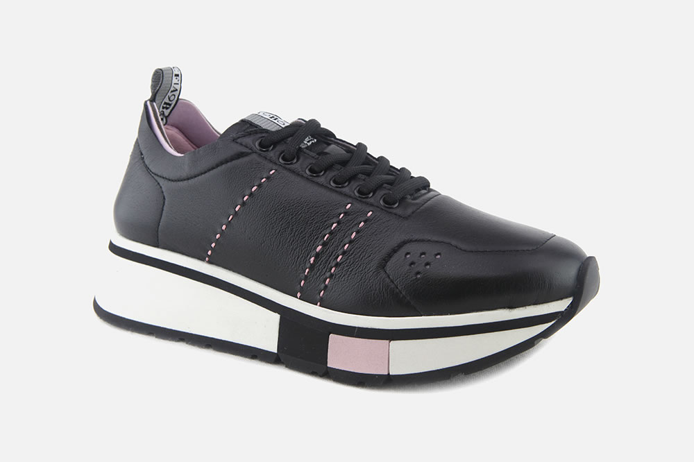Fabi BEA SOFTY BLACK PINK Sneakers on labotte