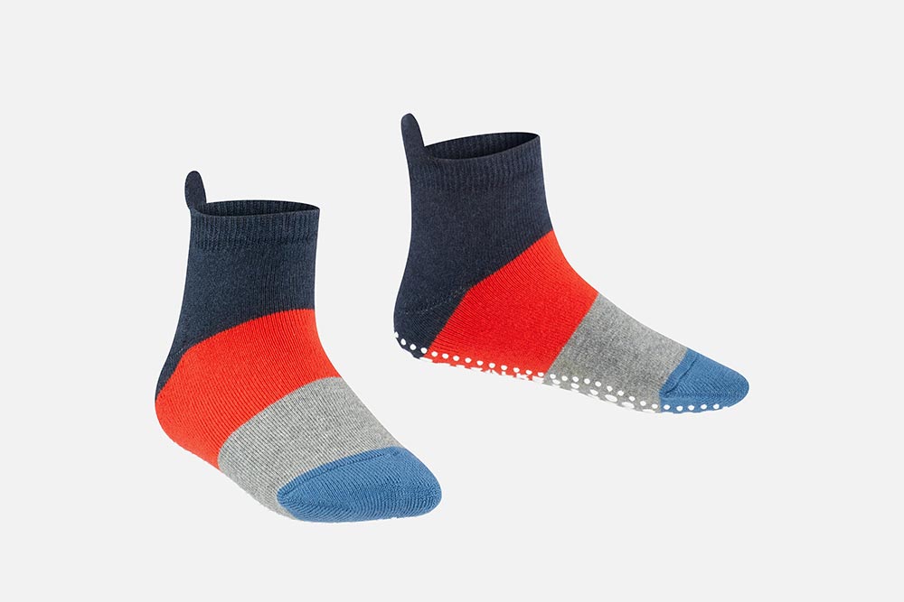 Falke COLOURBLOCK NAVY Chaussons chaussettes sur labotte