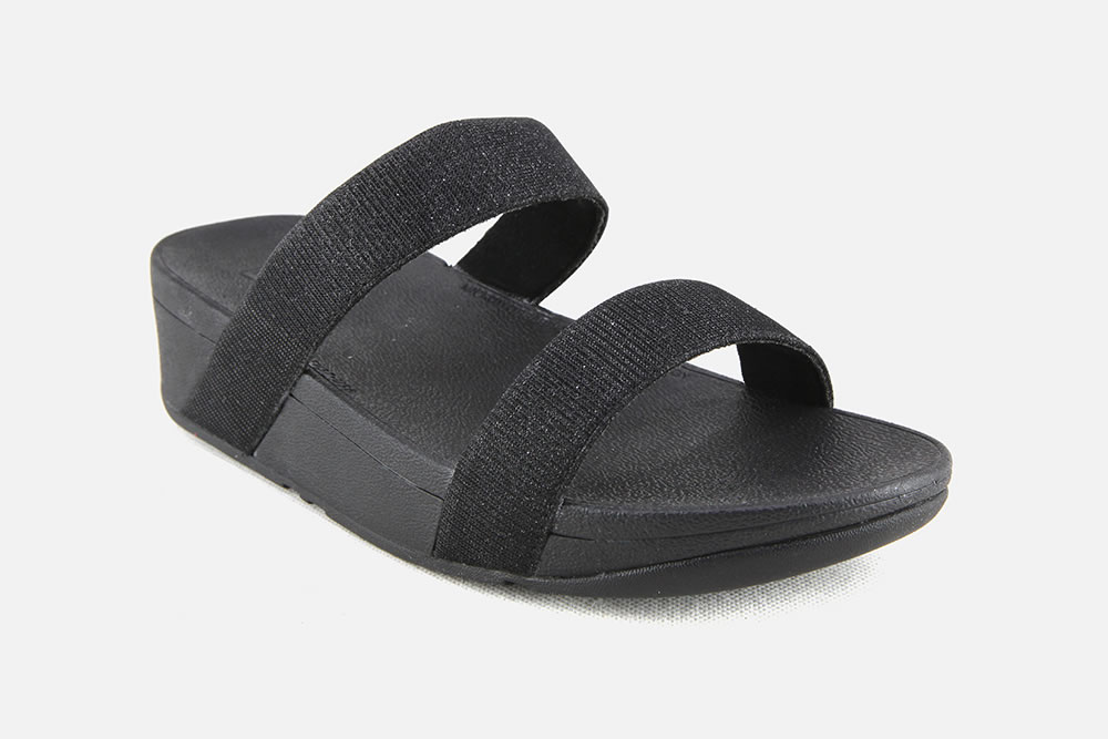 LOTTIE GLITZY SLIDE BLACK Flip-flops on 