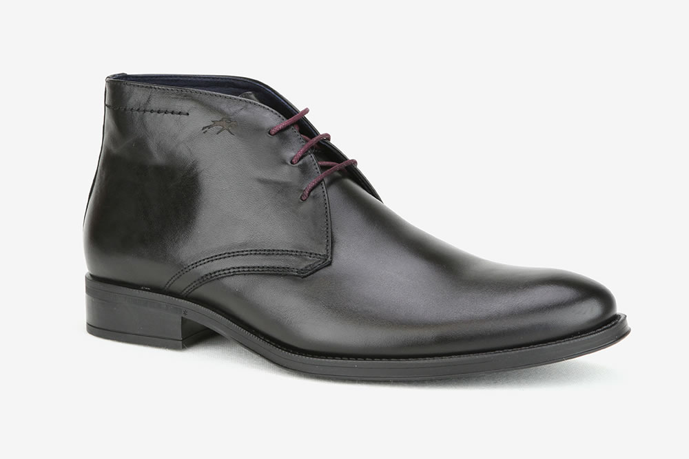 Fluchos ARNOLD BLACK Lace up boots on labotte