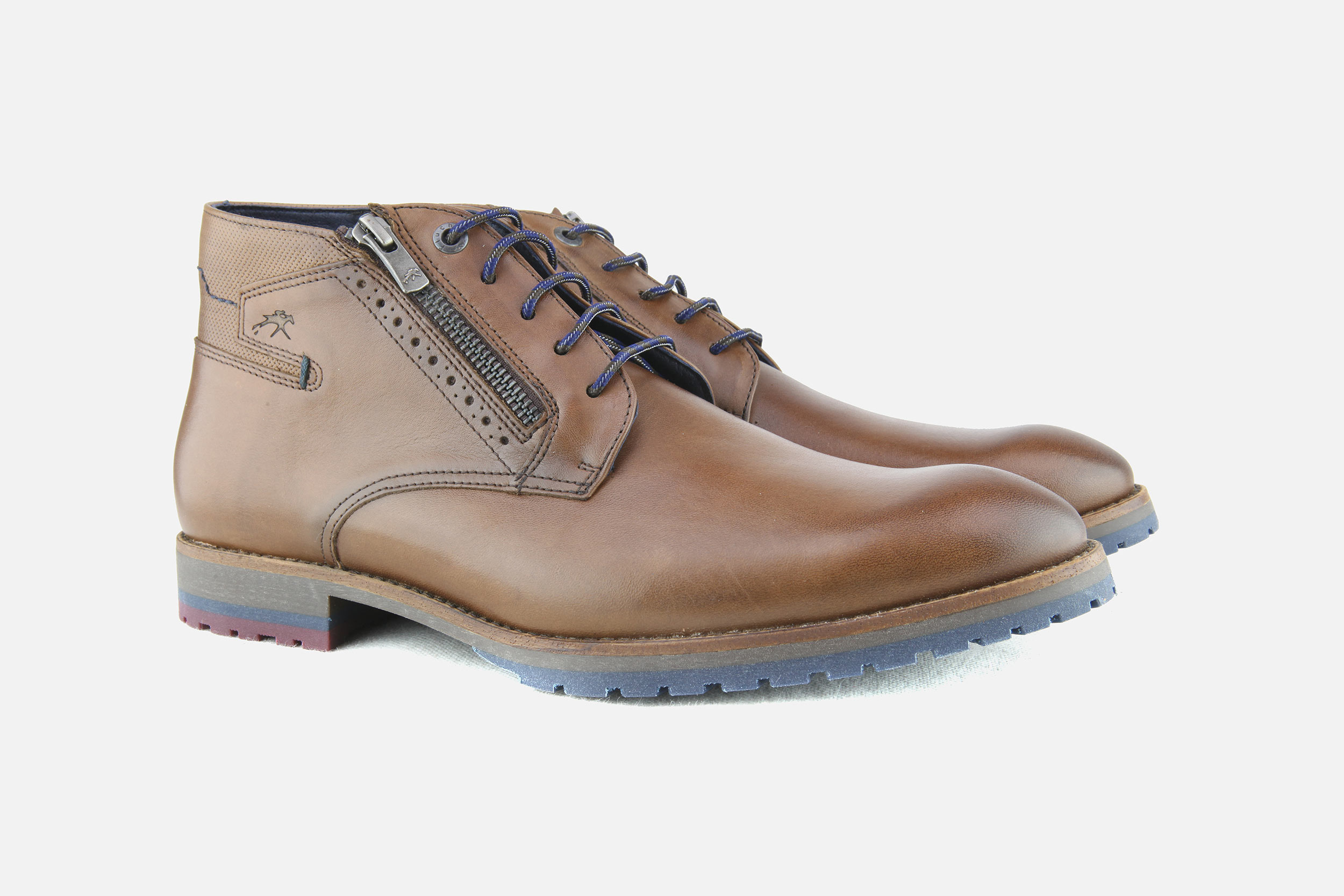 Fluchos AVENUE ZIP CAMEL Lace up boots on labotte