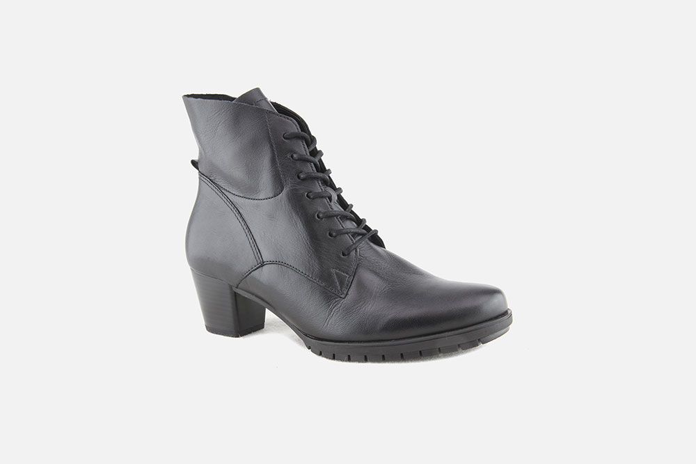 Gabor JOPLIN LISSE NOIR Lace up boots on labotte