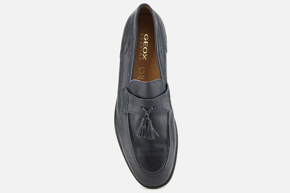 geox navy loafers