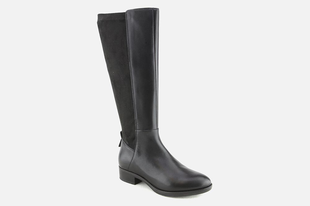 Geox FELICITY BOTTE MIX NOIR Bottes sur labotte