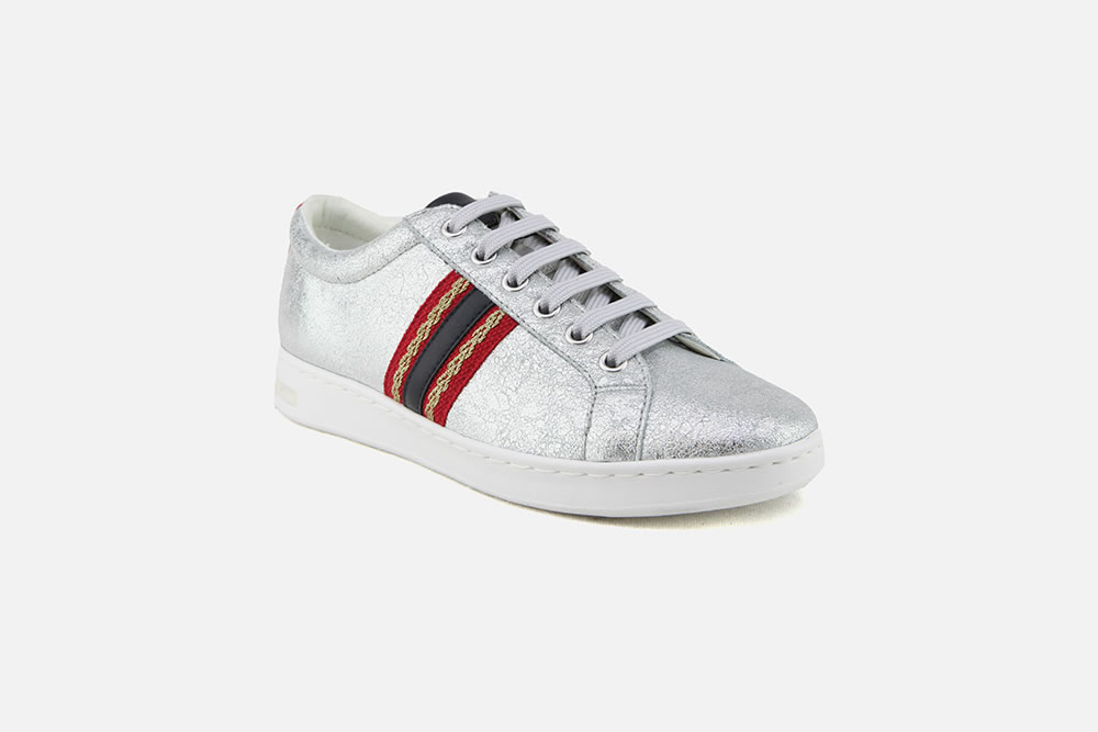 geox silver sneakers