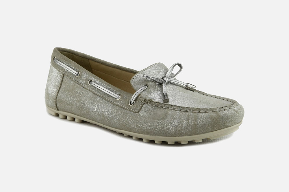 silver driving mocs