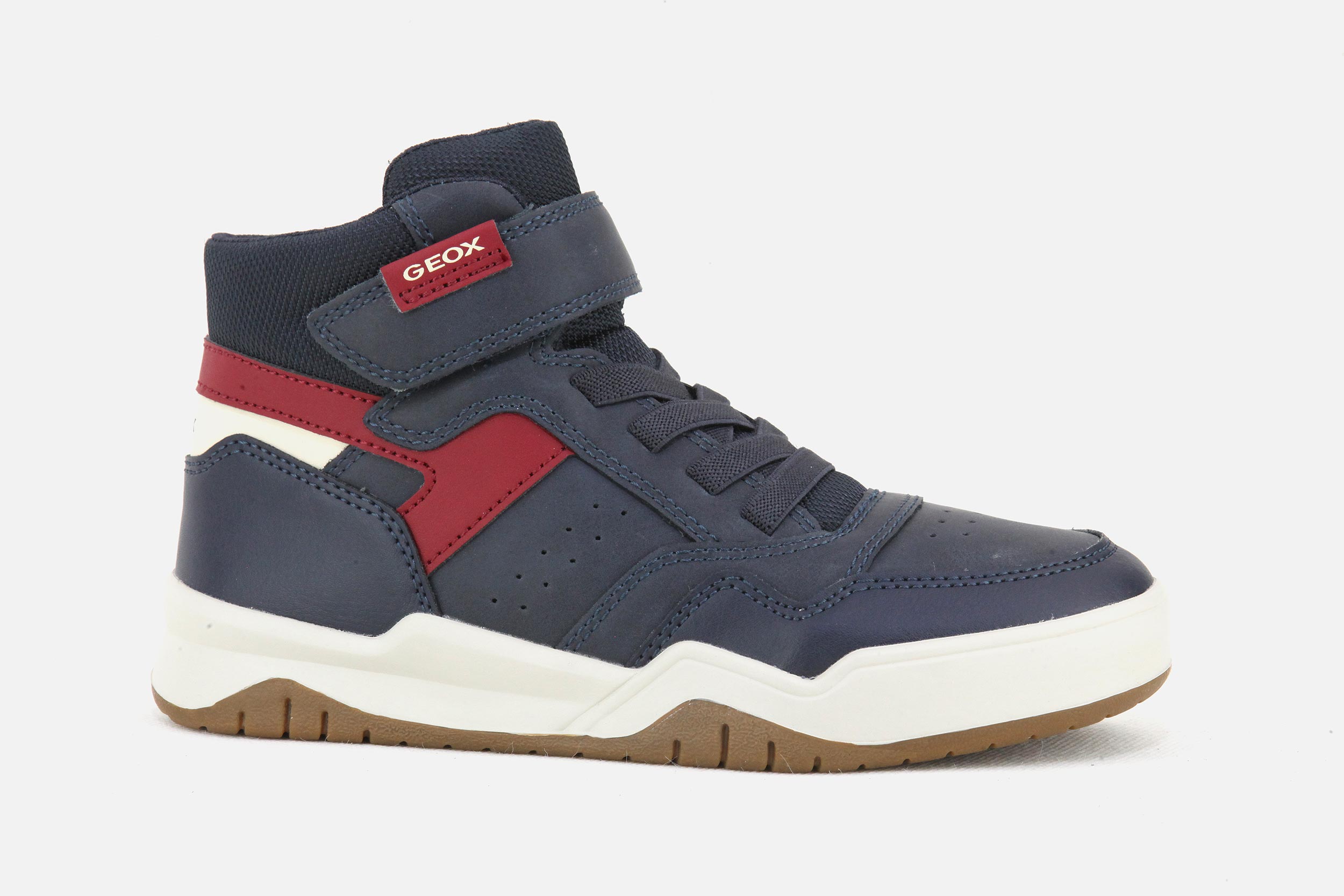 Geox PERTH HI DARK NAVY RED High shoes on labotte
