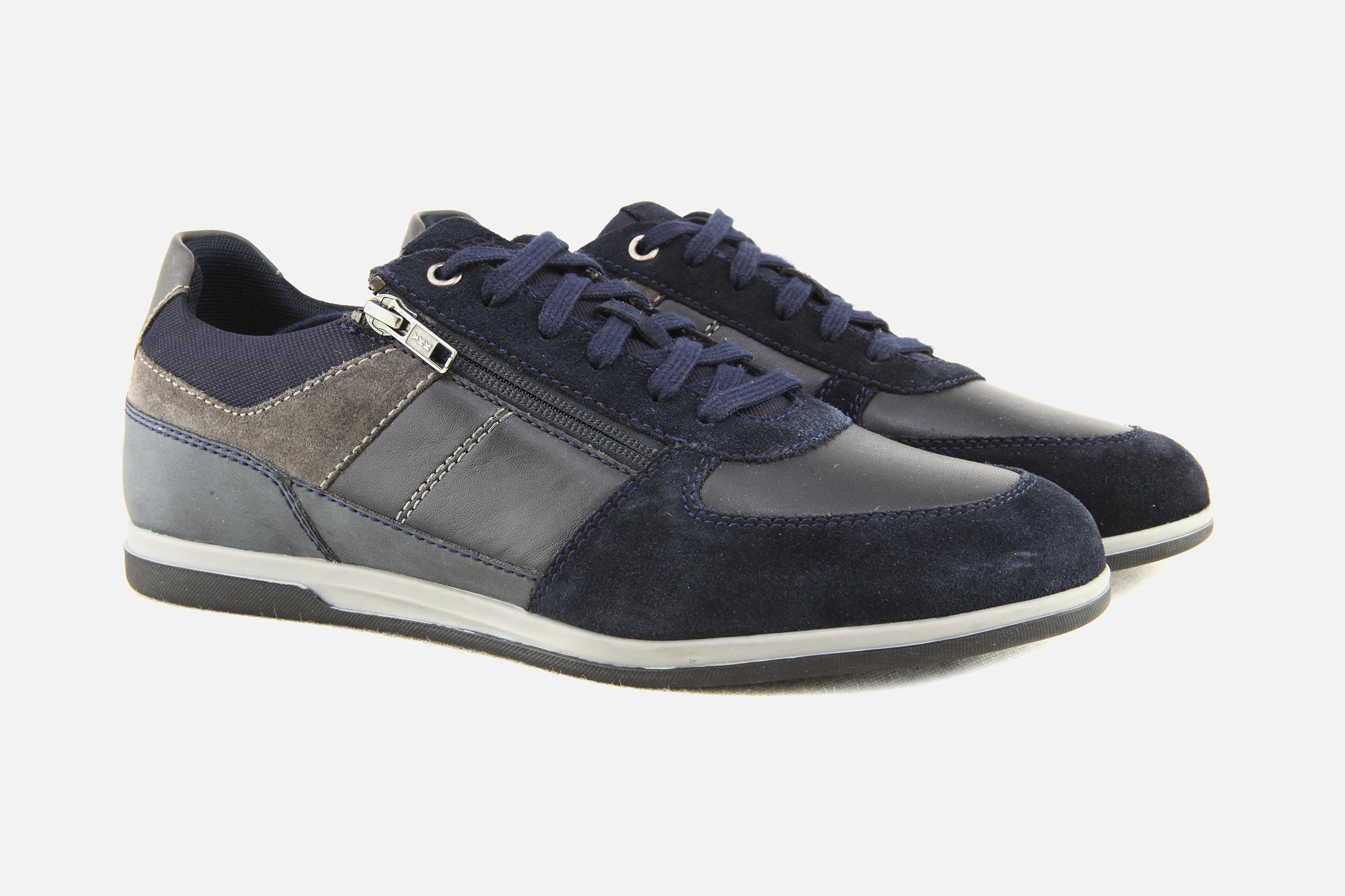 Geox blue suede shoes hotsell