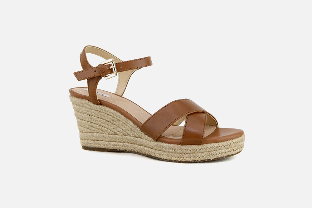 carga En particular Bolsa Geox - SOLEIL SANDALE COGNAC Sandals on labotte