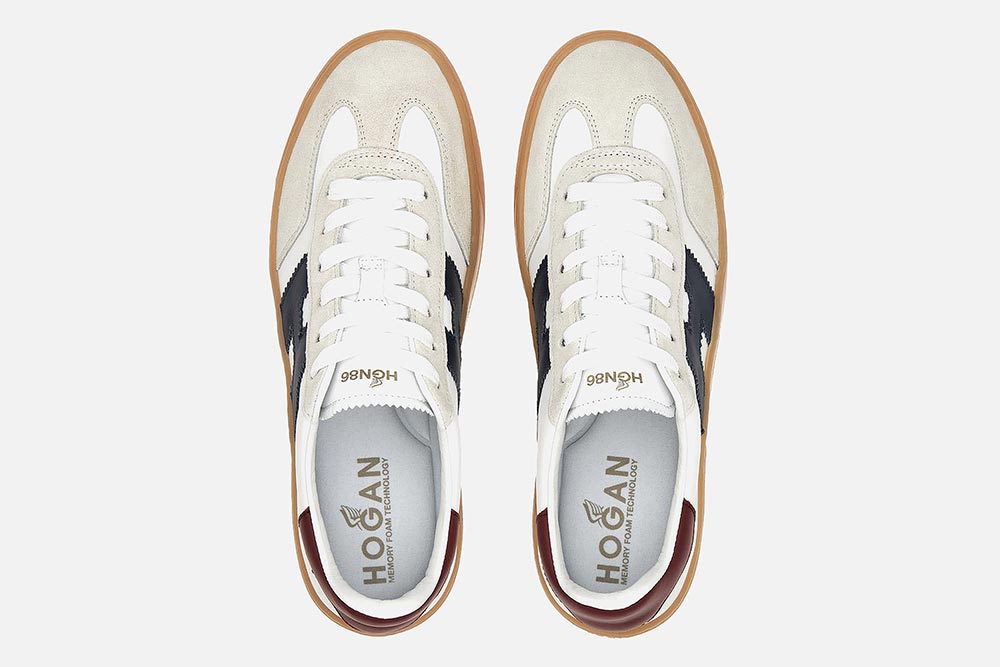 スニーカー HOGAN SNEAKERS WHITE-NAVY Hogan - HOGAN COOL ICE WHITE NAVY MAN Sneakers on labotte