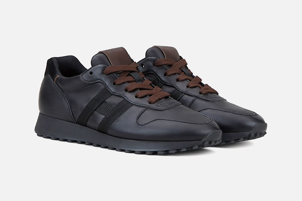 black brown sneakers