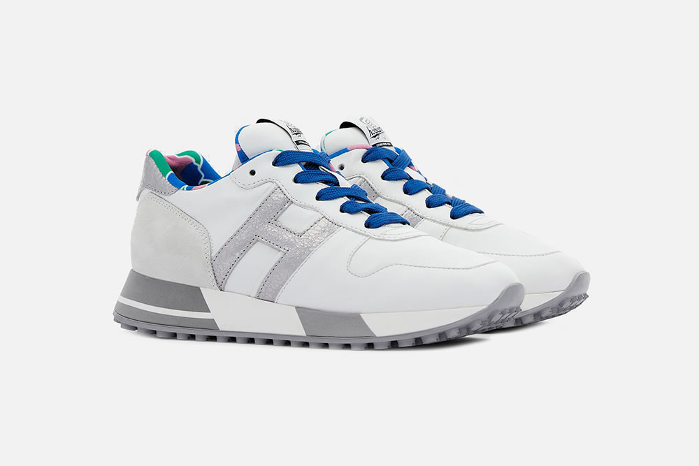 Hogan HOGAN H383 WHITE SILVER BLUE Sneakers on labotte