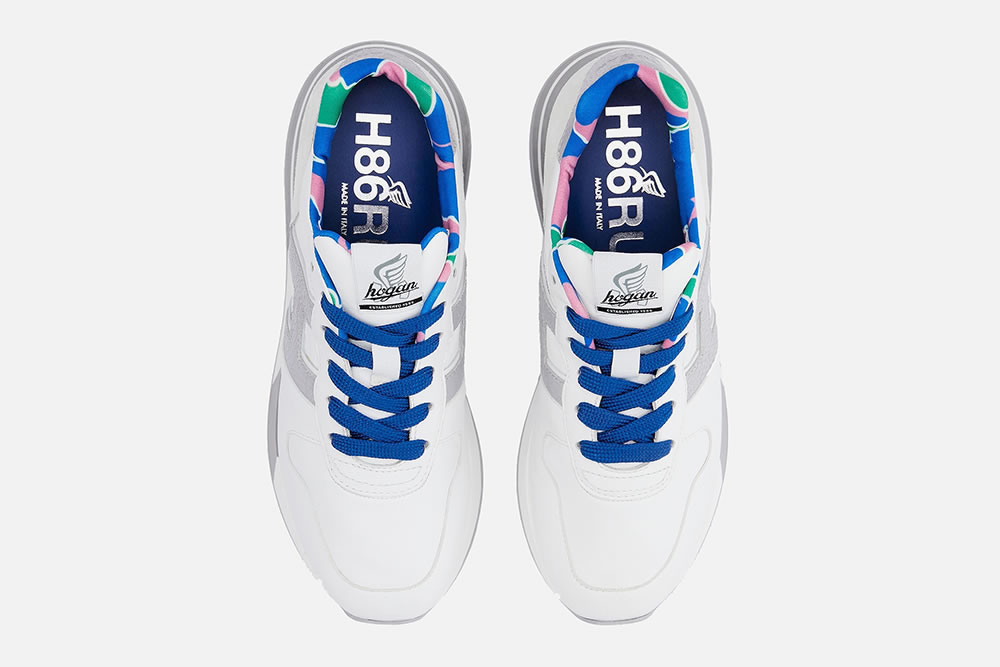 Hogan HOGAN H383 WHITE SILVER BLUE Sneakers on labotte