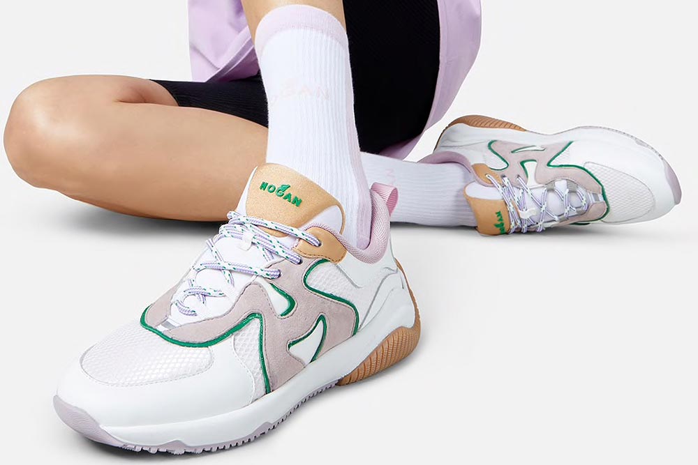 Hogan HOGAN H597 BLANC ROSE Sneakers on labotte