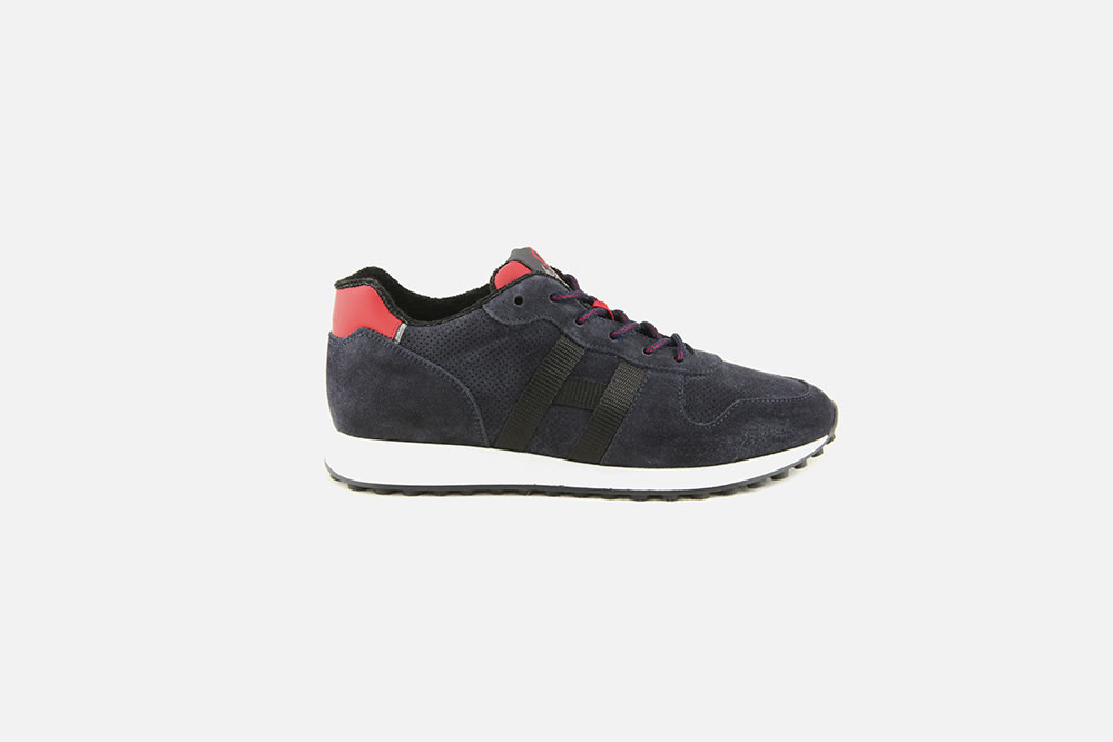 Hogan - HOGAN H86 RUN BLEU ROUGE Sneakers on La Botte Chantilly