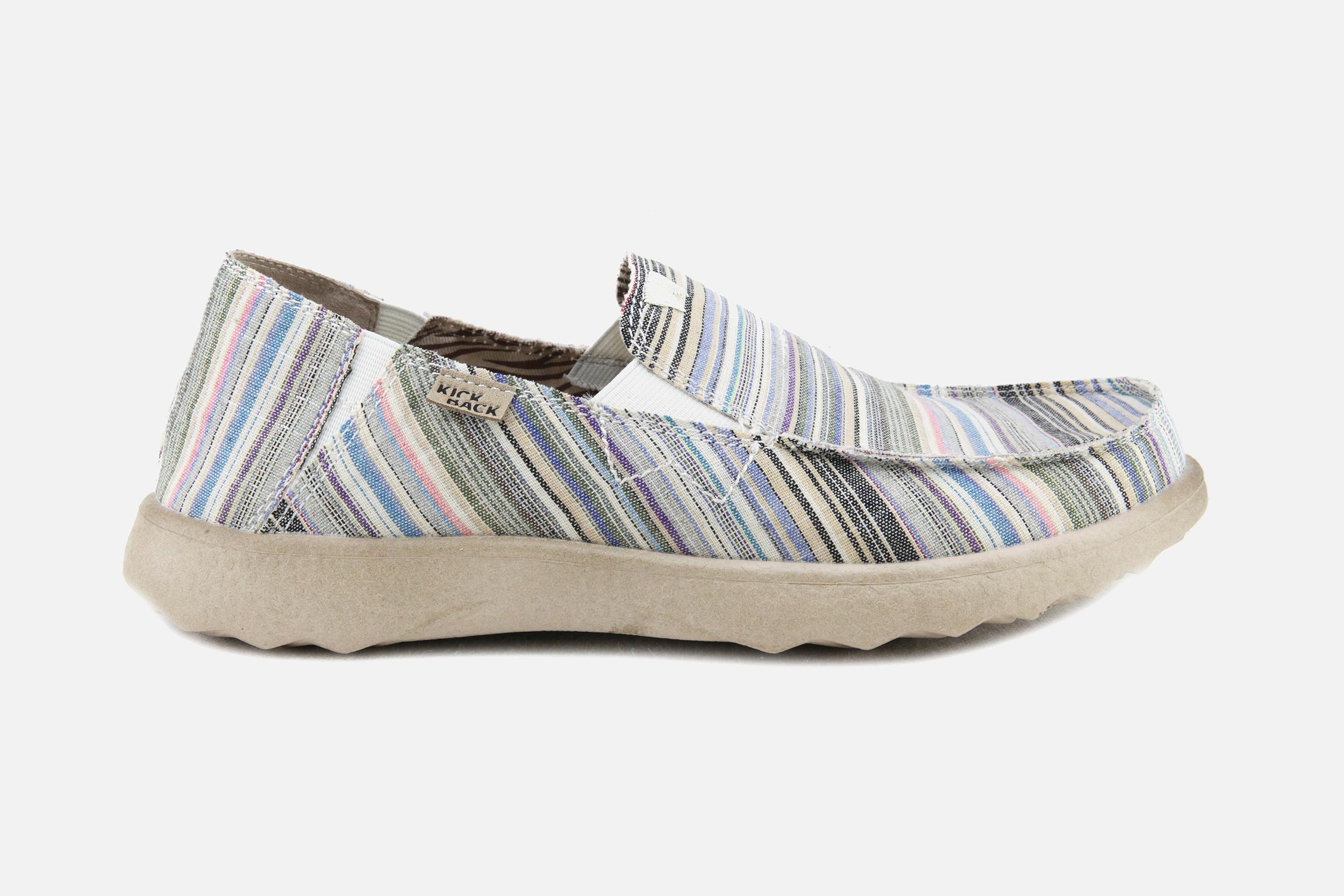 Kickback KICKBACK COUCH STRIPED CANVAS Canvas shoes on labotte