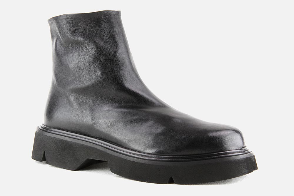 Lorenzo Masiero LARGO NAPPA STRETCH NOIR Ankle boots on labotte