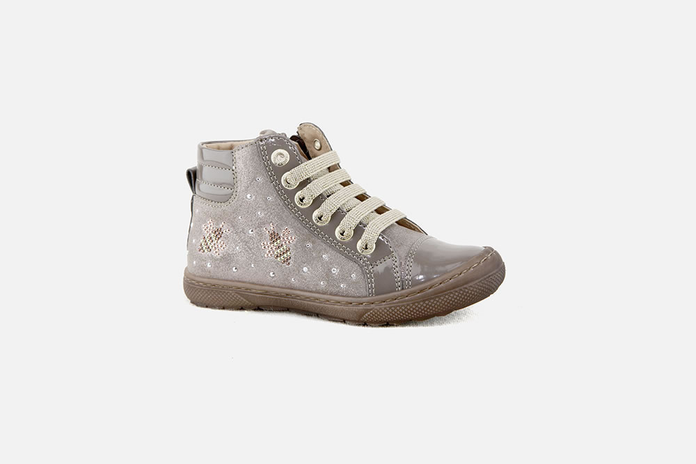 Lunella LILY JOLIE TAUPE Lace up boots on labotte