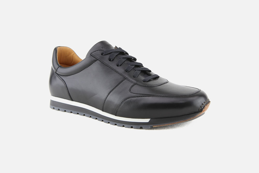 black magnanni sneakers