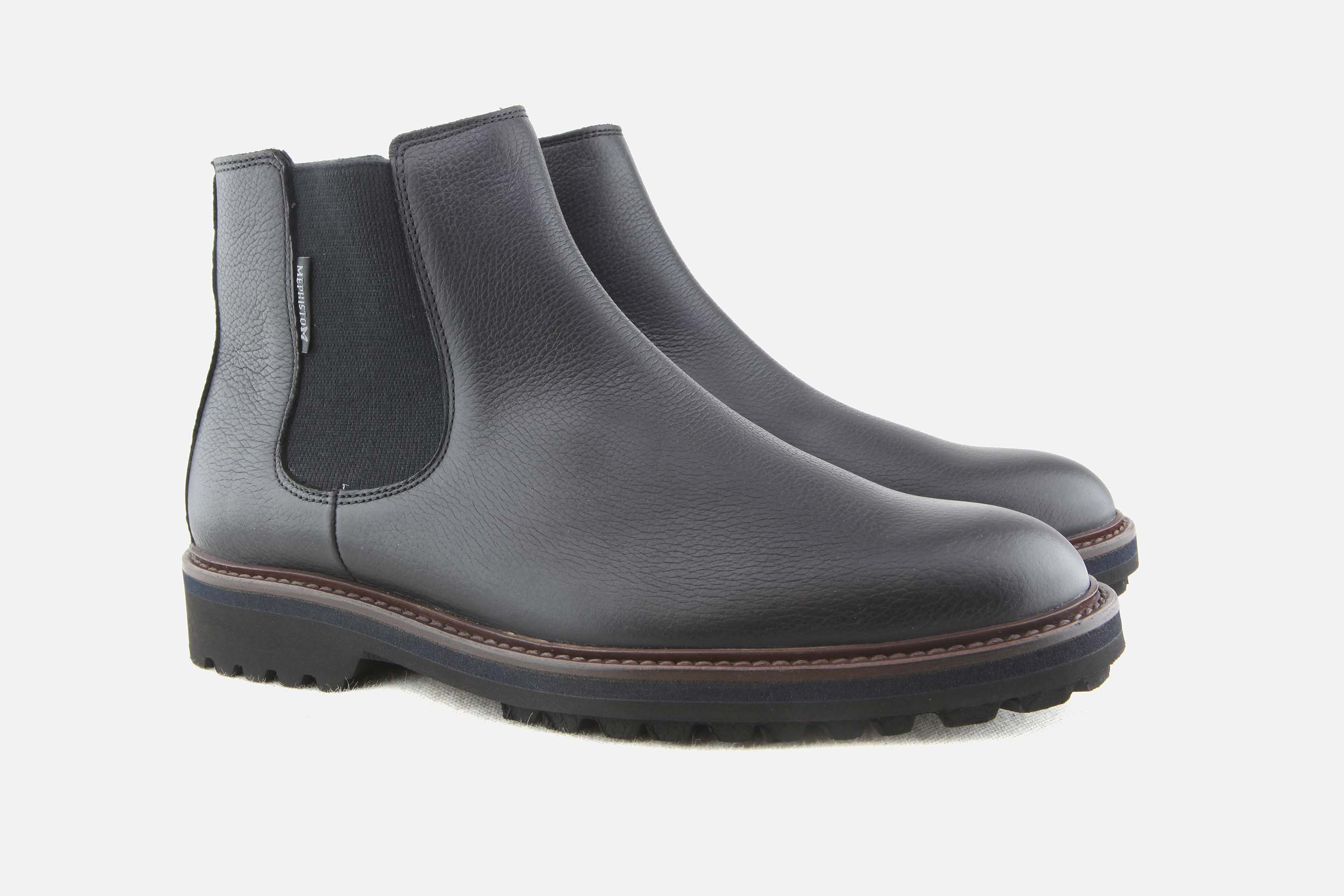 Mephisto BENSON LISSE NOIR Ankle boots on labotte
