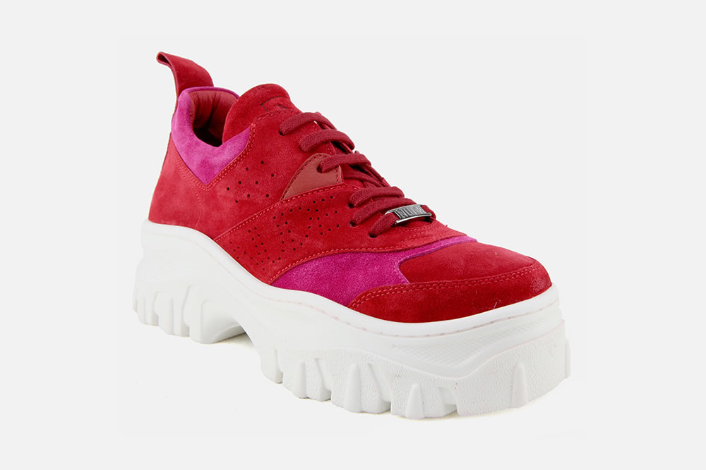 Nude of Scandinavia HELSY RED PINK Sneakers on labotte