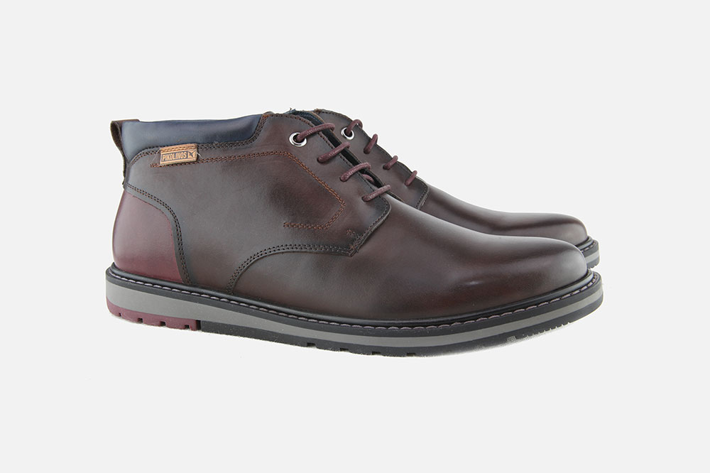 Pikolinos BERNA CHUKKA MARRON Lace up boots on labotte
