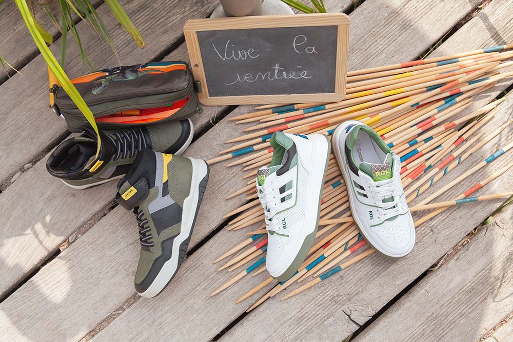 Romagnoli major white green Chaussures lacets sur labotte