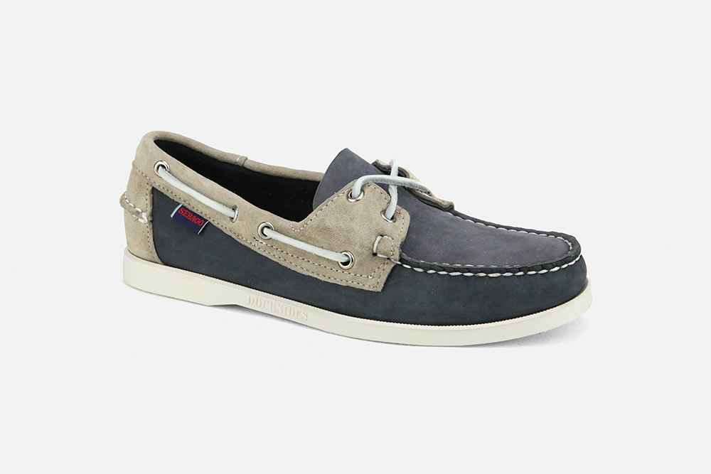 sebago docksides navy