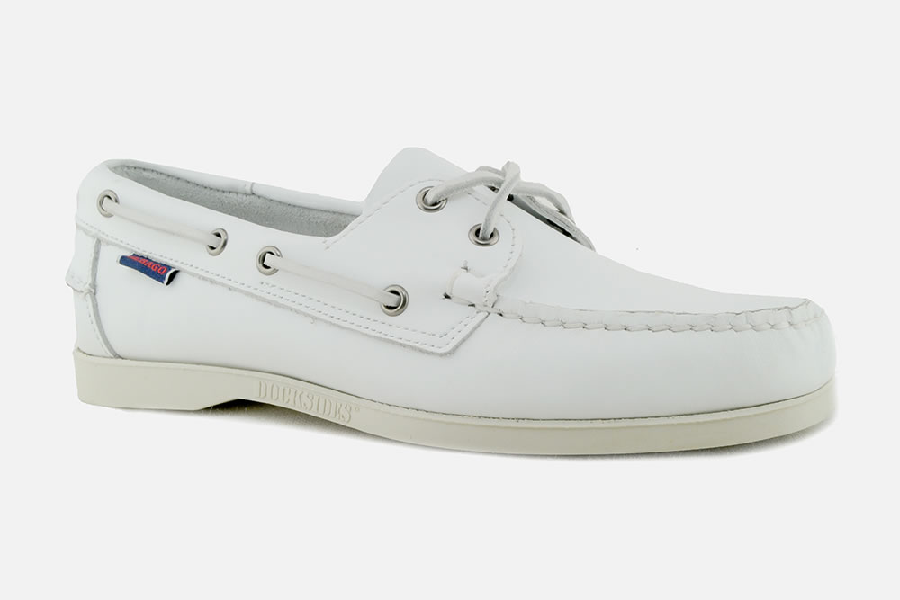 Sebago - DOCKSIDES PORTLAND WHITE Boat shoes on labotte