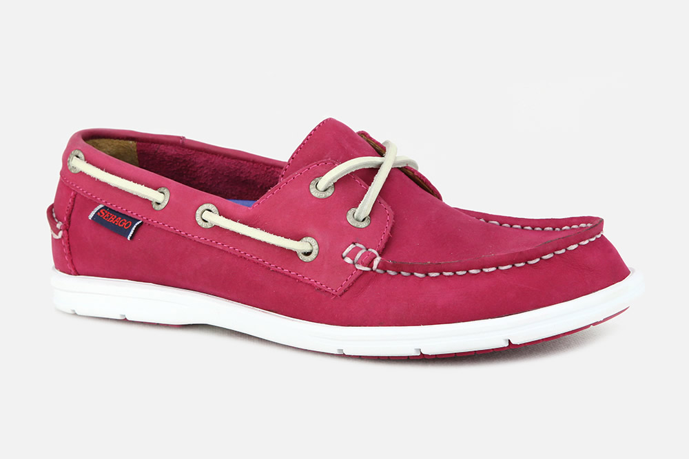 pink boat shoes