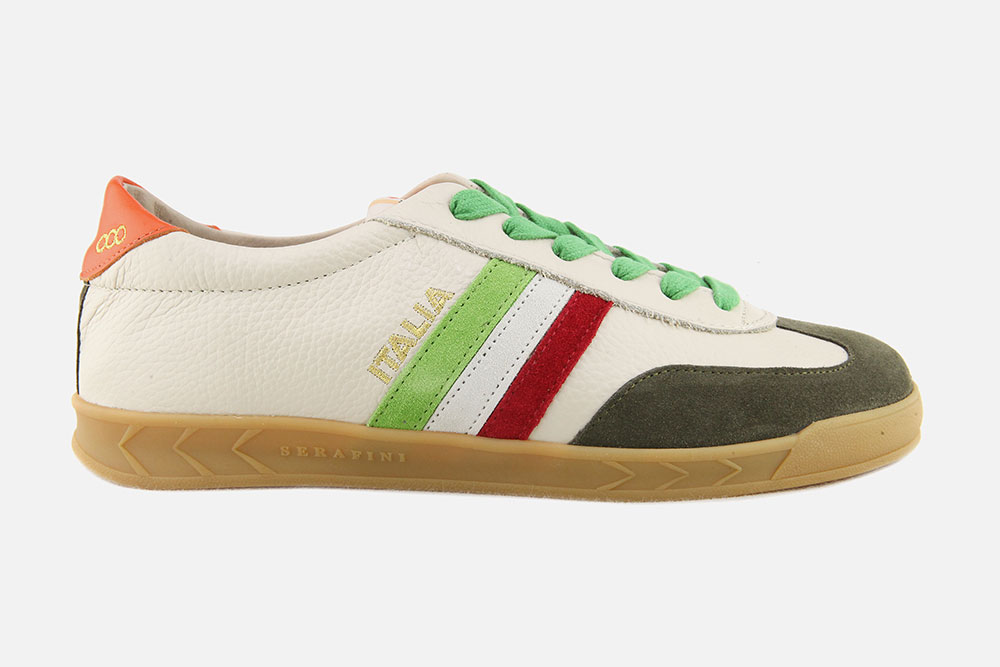 Serafini FLAT GOLD ECRU MILITARY Sneakers on labotte