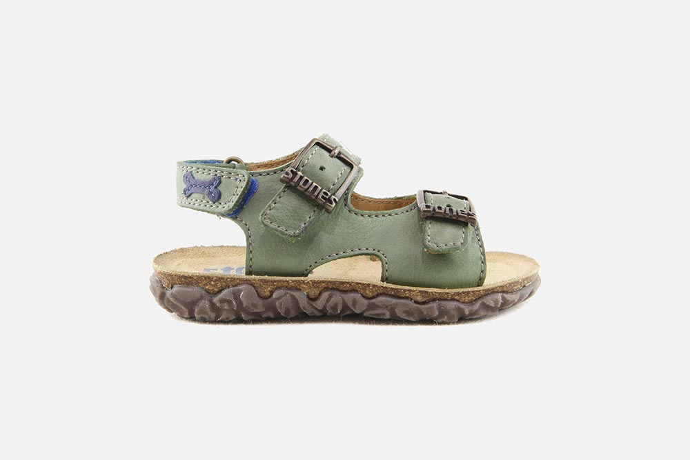 Stones and Bones noam kaki Sandales Nu pieds sur labotte