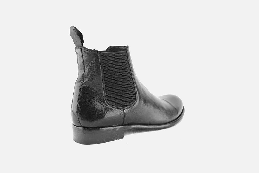 Sturlini Tread Sole Leather Boots | Black | Parallel