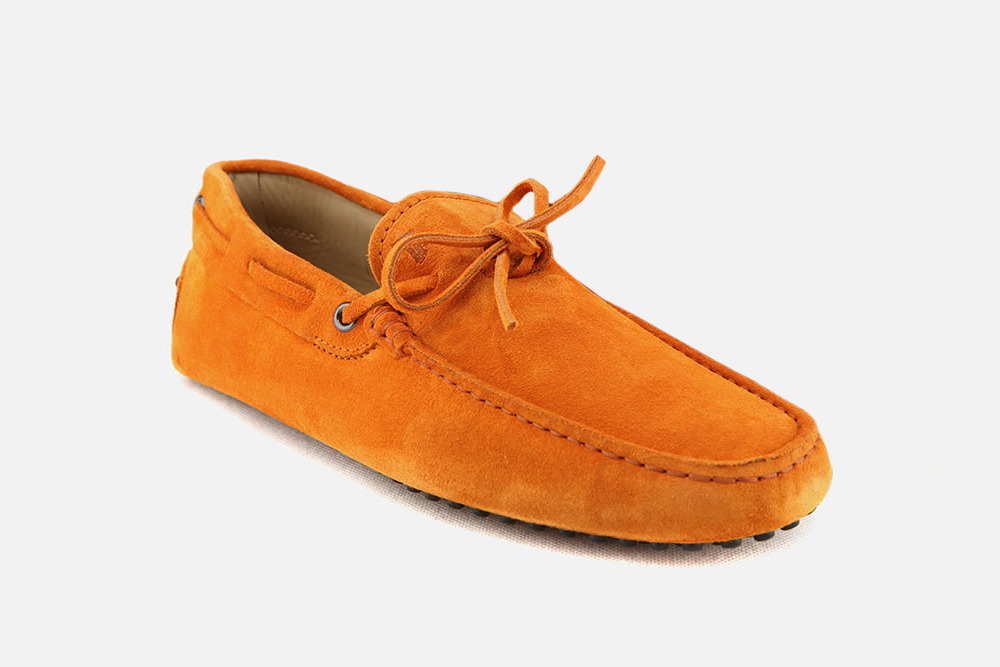 Orange tods loafers Clearance