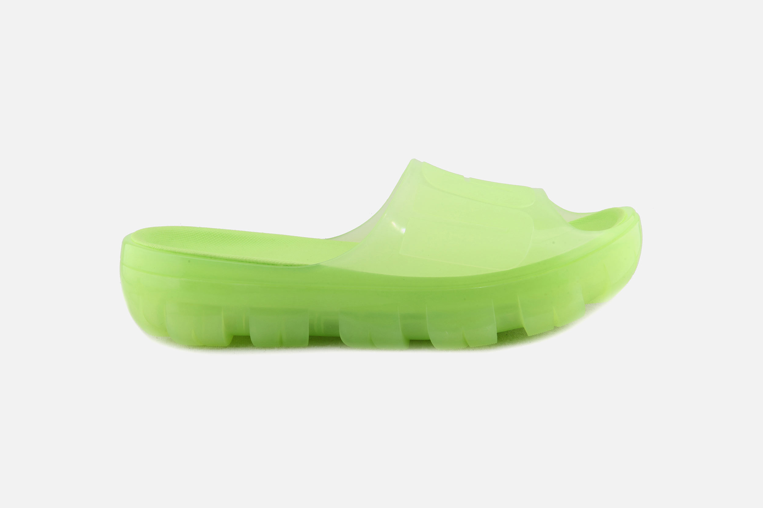 UGG JELLA CLEAR SLIDE GREEN Sandales Nu pieds sur labotte