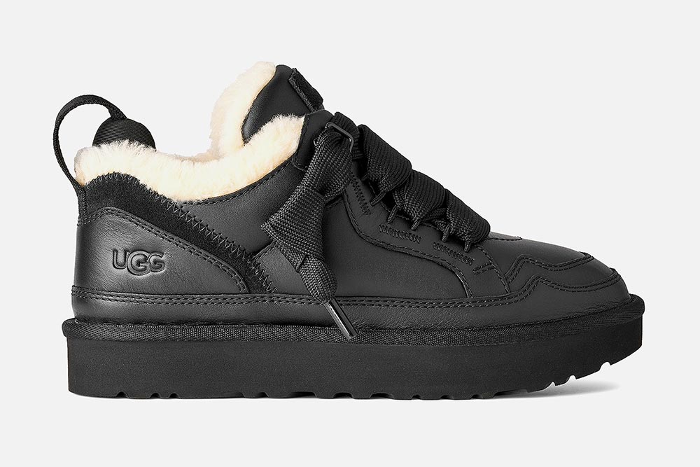UGG - LOWMEL LTHR BLACK Sneakers on labotte