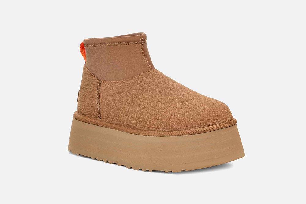 UGG MINI DIPPER CHESTNUT Ankle boots on labotte