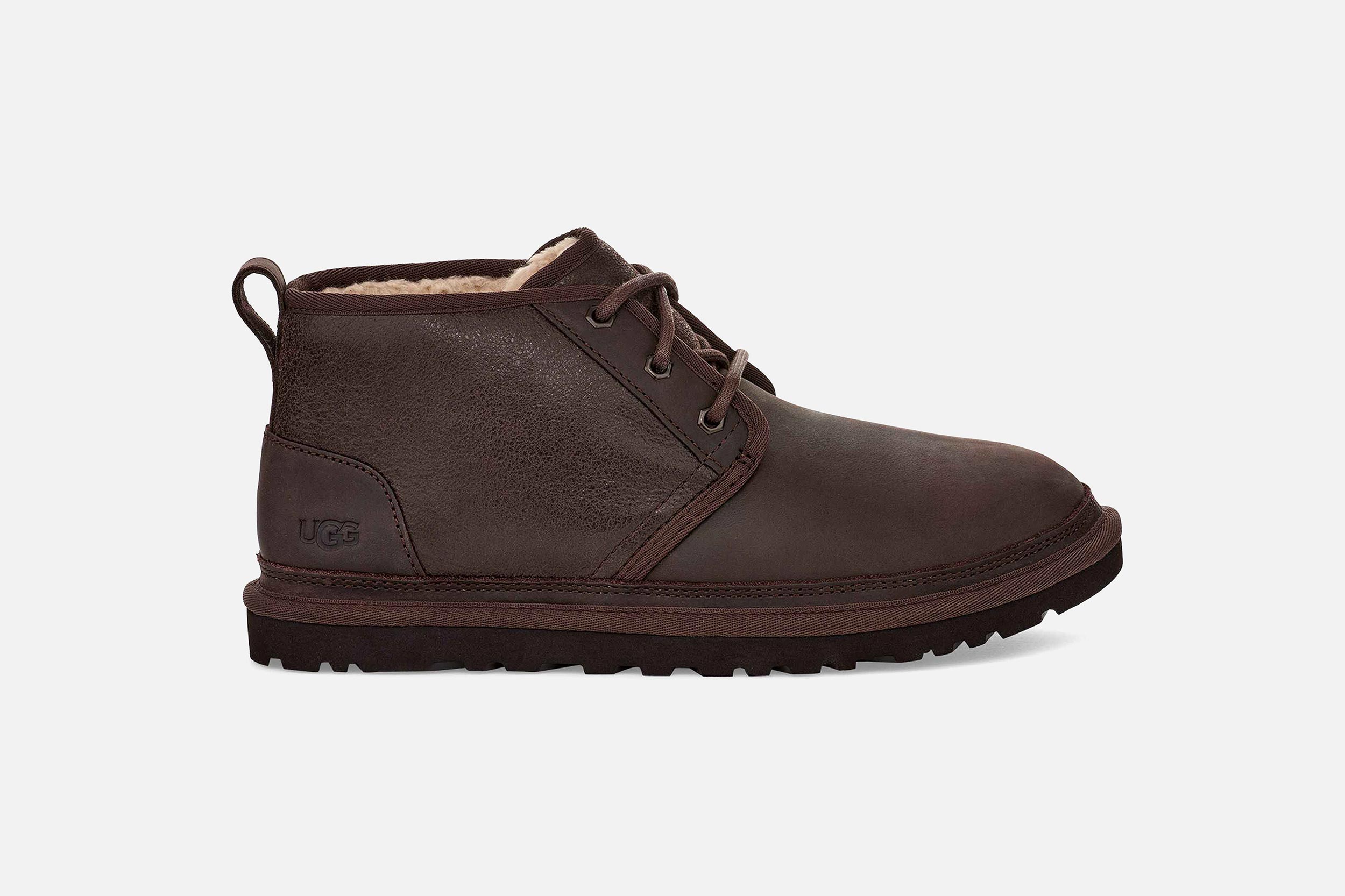 UGG - NEUMEL DISTRESSED BURNT CEDAR Lace-up boots on labotte
