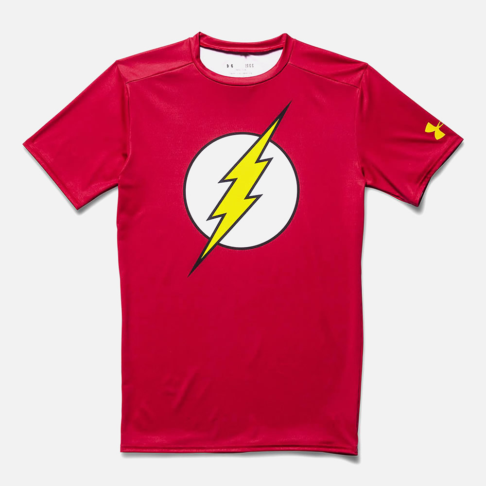 Under Armour AE FLASH MC ROUGE T-shirts on labotte