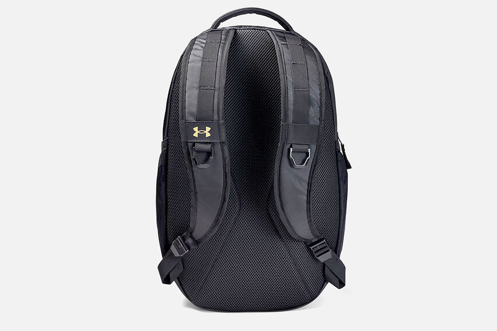 white and gold under armour backpack
