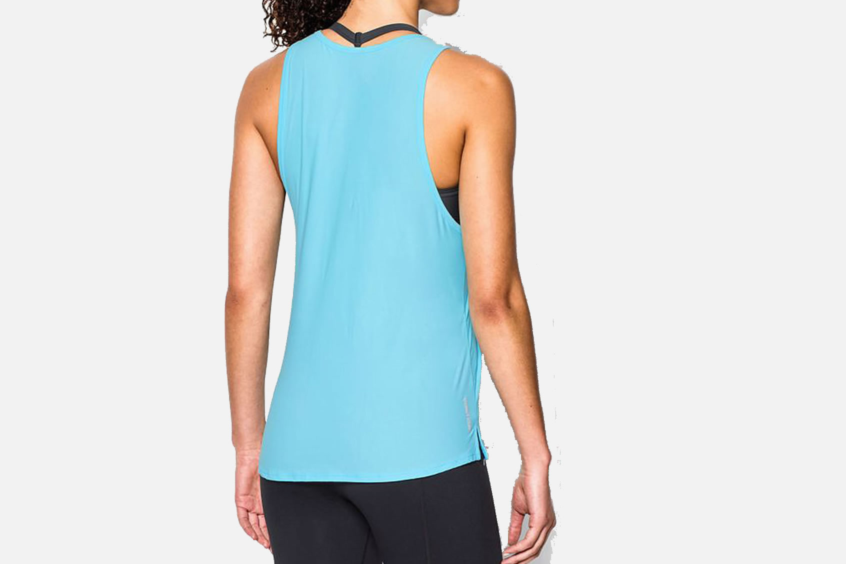 Under Armour COOLSWITCH TANK BLEU T shirts on labotte