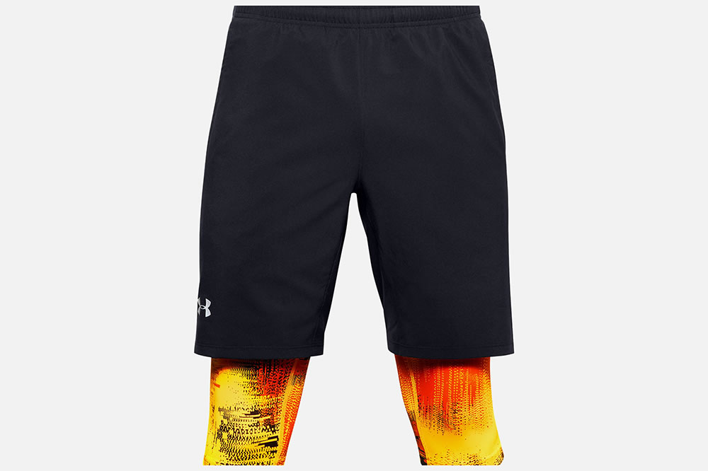 orange under armour shorts