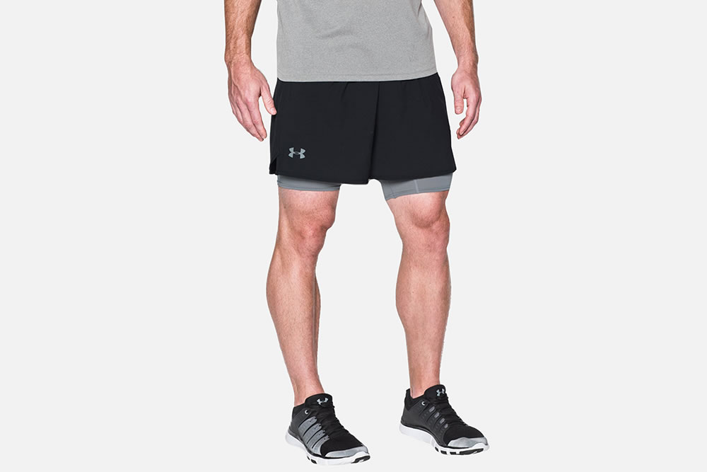under armour qualifier shorts 2 in 1