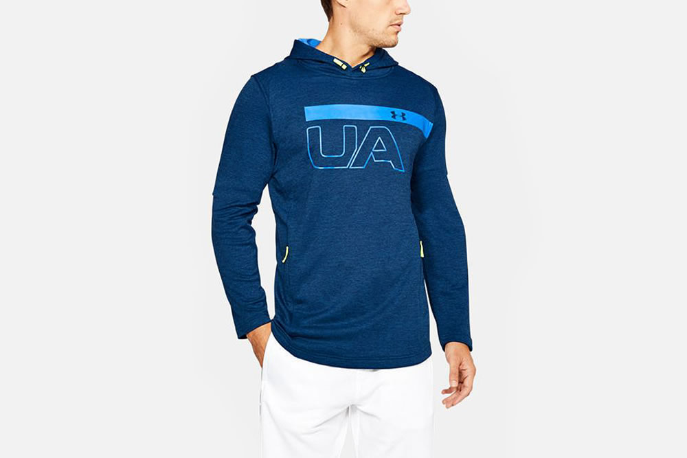 blue graphic hoodies