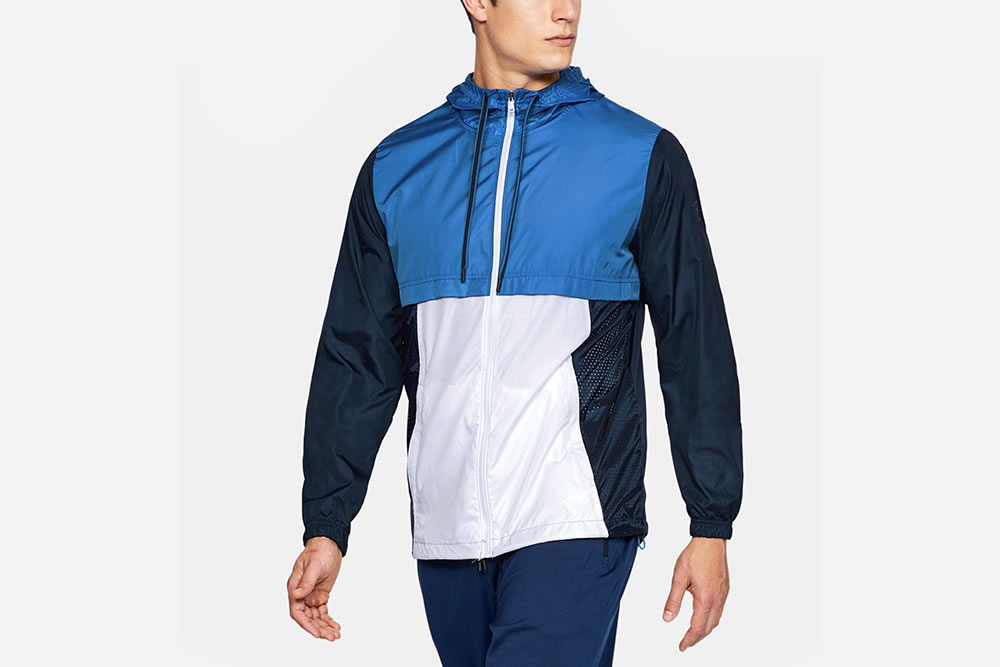 under armour blue windbreaker