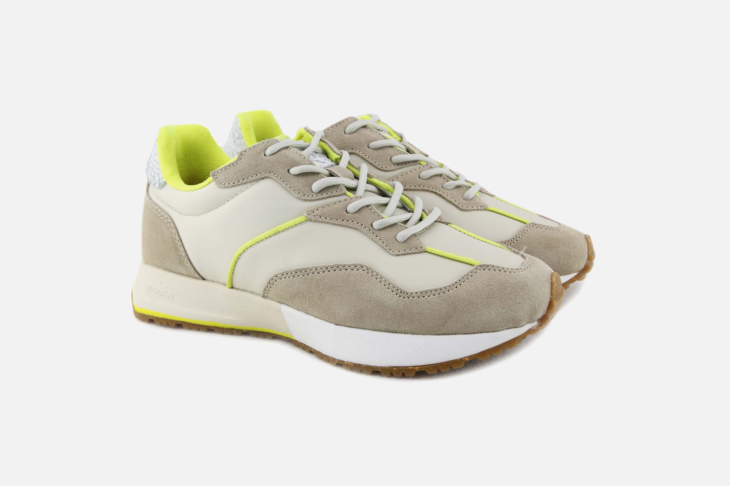 Woden ROSE BEIGE FLUO Sneakers on labotte