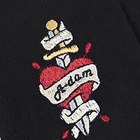 ADAM SOCKS ADAM HEART BLACK - A-dam