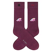 ADAM SOCKS BURGUNDY FROG - A-dam