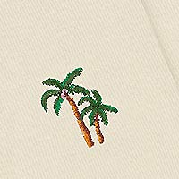 SOCKS ADAM ECRU PALM TREES - A-dam