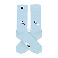 SOCKS ADAM LIGHT BLUE RACKET - A-dam